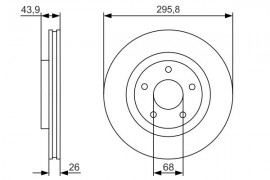 Bosch Тормозной диск BOSCH 0986479R89 - Заображення 5