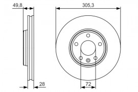 Bosch Тормозной диск BOSCH 0986479R93 - Заображення 5