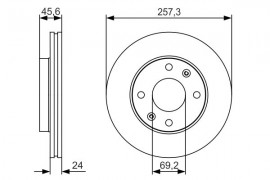 Bosch Тормозной диск BOSCH 0986479S03 - Заображення 5