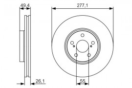 Bosch Тормозной диск BOSCH 0986479S09 - Заображення 5
