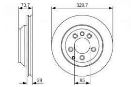 Bosch Тормозной диск BOSCH 0986479S20 - Заображення 5