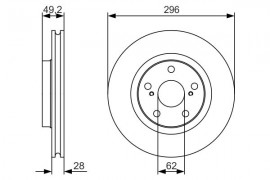 Bosch Тормозной диск BOSCH 0986479S22 - Заображення 5