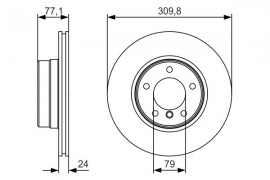 Bosch Тормозной диск BOSCH 0986479S29 - Заображення 1