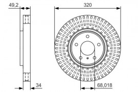 Bosch Тормозной диск BOSCH 0986479T32 - Заображення 5