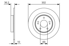Bosch Тормозной диск BOSCH 0986479B04 - Заображення 5