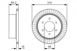 Bosch Тормозной диск BOSCH 0986479C32 - Заображення 5