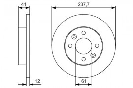 Bosch Тормозной диск BOSCH 0986479S45 - Заображення 1