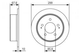 Bosch Тормозной диск BOSCH 0986479U21 - Заображення 5