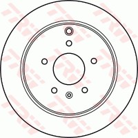 Trw Тормозной диск TRW DF6024 - Заображення 2