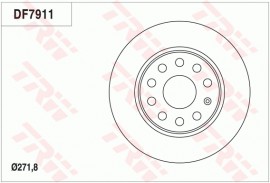 Trw Тормозной диск TRW DF7911 - Заображення 1