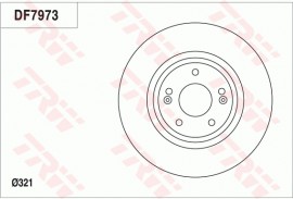Trw Тормозной диск TRW DF7973 - Заображення 3