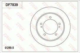 Trw Тормозной диск TRW DF7839 - Заображення 1