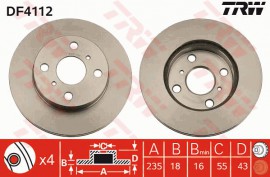 Trw Тормозной диск TRW DF4112 - Заображення 1