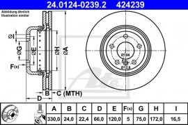 Тормозной диск ATE 24.0124-0239.2