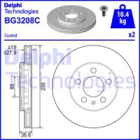 Delphi Тормозной диск DELPHI DL BG3208C - Заображення 1