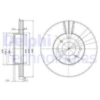 Delphi Тормозной диск DELPHI DL BG3596 - Заображення 1