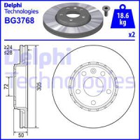 Delphi Тормозной диск DELPHI DL BG3768 - Заображення 1