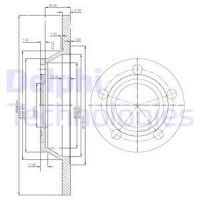 Delphi Тормозной диск DELPHI DL BG2987 - Заображення 1