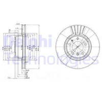 Delphi Тормозной диск DELPHI DL BG3039 - Заображення 1