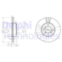 Тормозной диск DELPHI DL BG3341