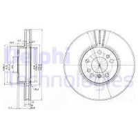 Delphi Тормозной диск DELPHI DL BG3628 - Заображення 1