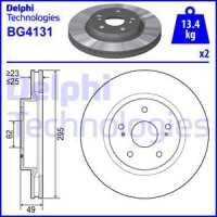 Delphi Тормозной диск DELPHI DL BG4131 - Заображення 1