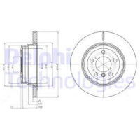Delphi Тормозной диск DELPHI DL BG4168 - Заображення 1