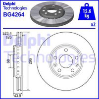 Delphi Тормозной диск DELPHI DL BG4264 - Заображення 1