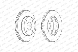 Тормозной диск FERODO DDF2134C