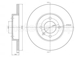 Metelli Тормозной диск METELLI MT 23-0186C - Заображення 1