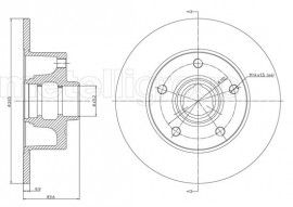 Metelli Тормозной диск METELLI MT 23-0394 - Заображення 1