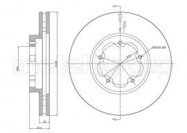 Metelli Тормозной диск METELLI MT 23-0898 - Заображення 1