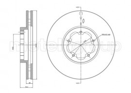 Metelli Тормозной диск METELLI MT 23-0899 - Заображення 1