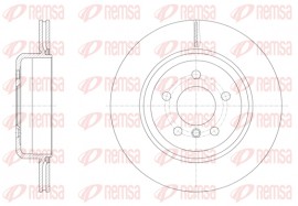 Remsa Тормозной диск REMSA 61550.10 - Заображення 1