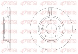 Тормозной диск REMSA 61507.10