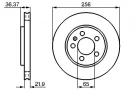 Bosch Тормозной диск Bosch 0986478482 - Заображення 5