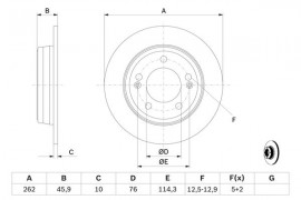 Bosch Тормозной диск Bosch 0986479052 - Заображення 5