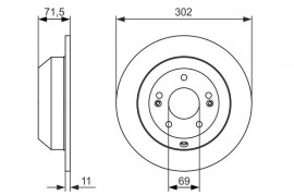 Bosch Тормозной диск Bosch 0986479081 - Заображення 5