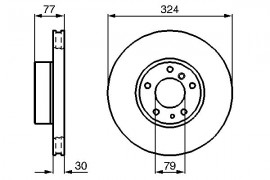 Bosch Тормозной диск Bosch 0986479116 - Заображення 5