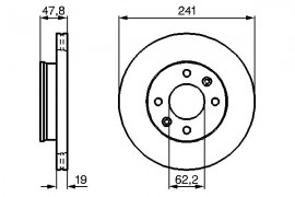 Bosch Тормозной диск Bosch 0986479206 - Заображення 5
