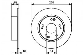 Bosch Тормозной диск Bosch 0986479450 - Заображення 5