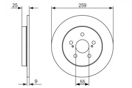 Bosch Тормозной диск Bosch 0986479721 - Заображення 1