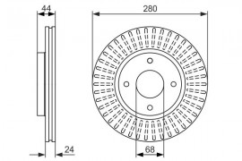 Bosch Тормозной диск Bosch 0986479737 - Заображення 5