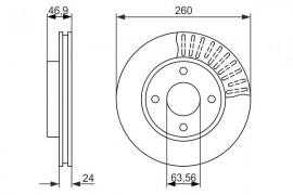 Bosch Тормозной диск Bosch 0986479837 - Заображення 1
