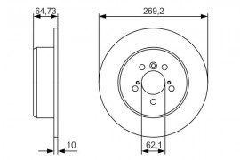 Bosch Тормозной диск Bosch 0986479R00 - Заображення 1