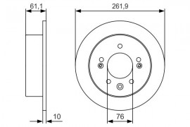 Bosch Тормозной диск Bosch 0986479R09 - Заображення 5