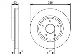 Bosch Тормозной диск Bosch 0986479R48 - Заображення 5