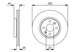 Bosch Тормозной диск Bosch 0986479R67 - Заображення 5