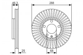 Bosch Тормозной диск Bosch 0986479R82 - Заображення 5