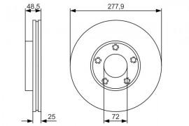 Bosch Тормозной диск Bosch 0986479R83 - Заображення 5